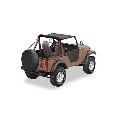 Bikini Top, 1955 - 1975 Willys and Jeep, CJ - 5, CJ - 6, and M38A1 - The JeepsterMan
