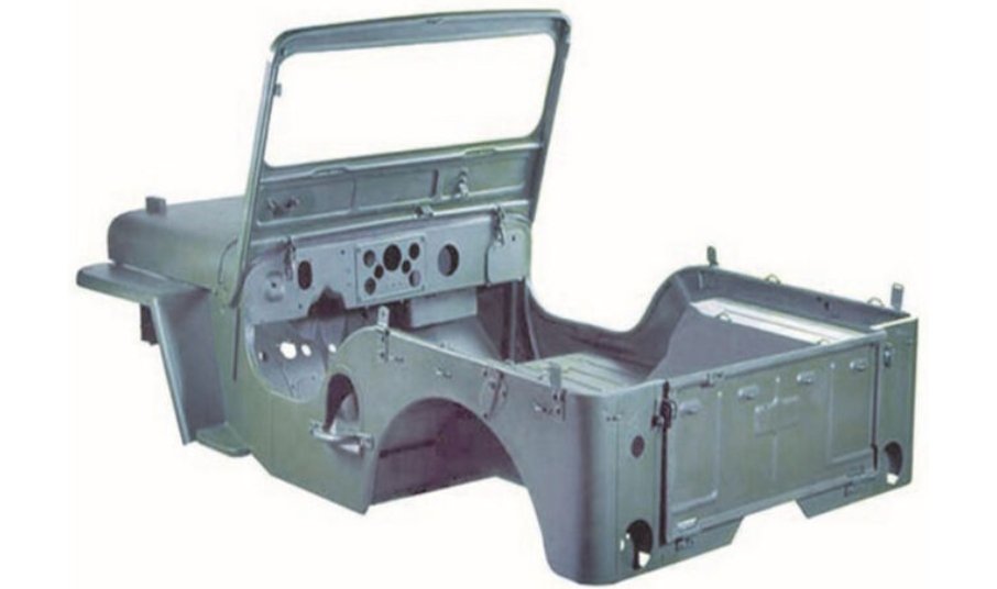 Body Tub Kit w/o Grille, 1950 - 1952, M38 Willys Jeep - The JeepsterMan