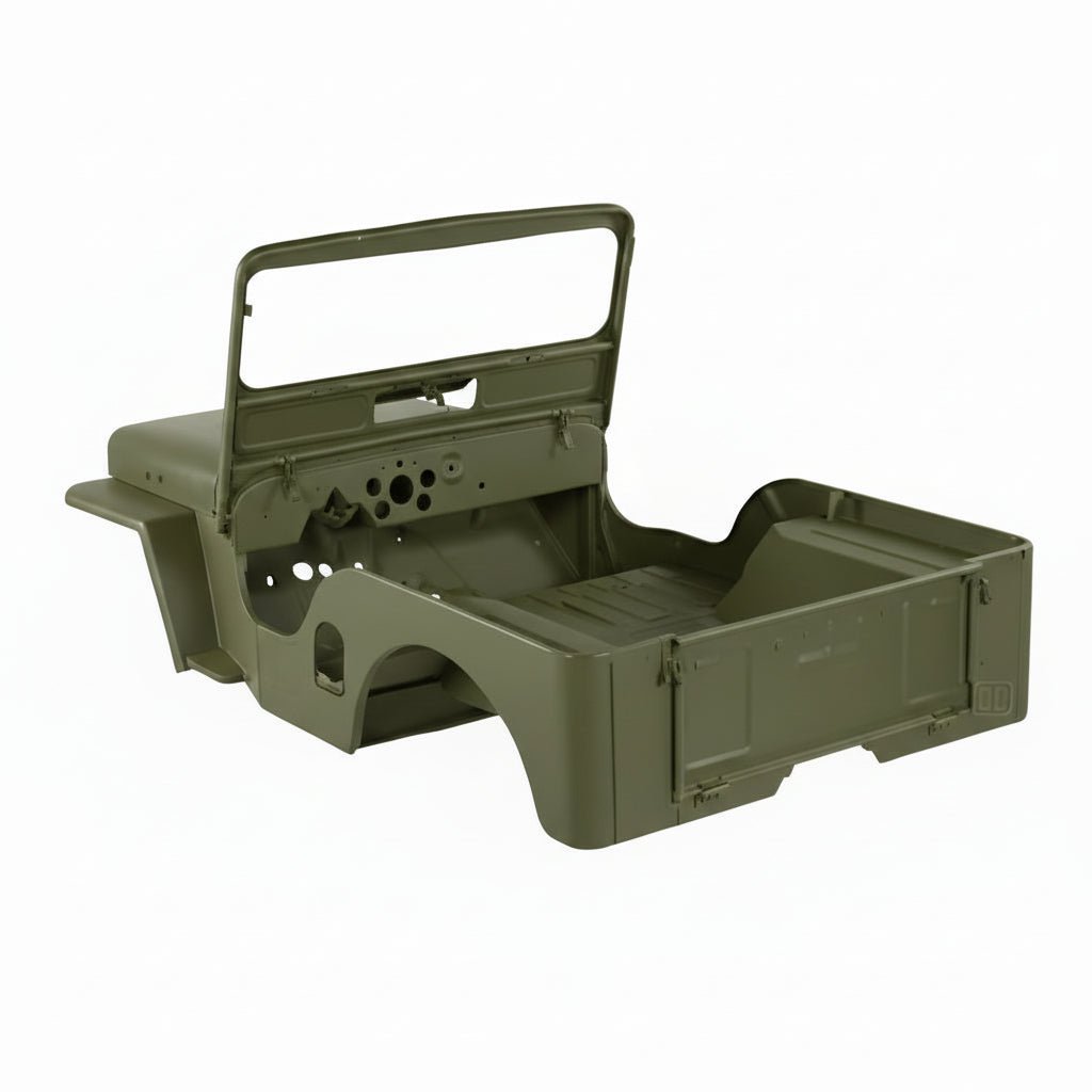 CJ - 3A Complete Body Tub Kit, Steel, 1949 - 1953, Willys Jeep CJ - 3A - The JeepsterMan
