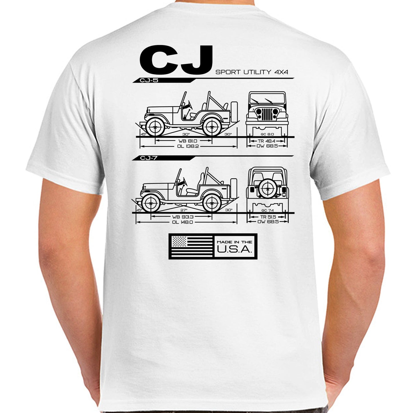 CJ Blueprint T-Shirt - The JeepsterMan