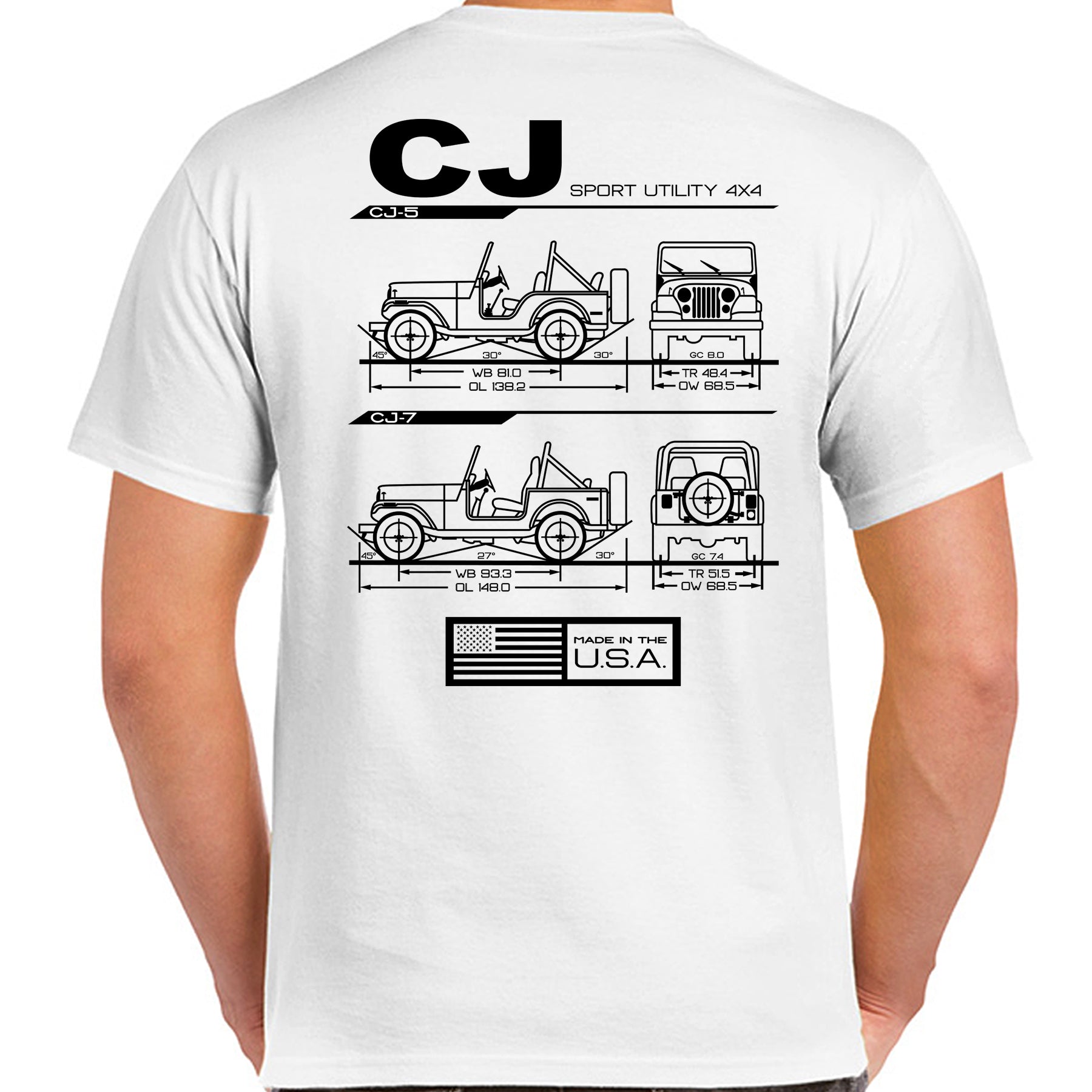 CJ Blueprint T-Shirt - The JeepsterMan