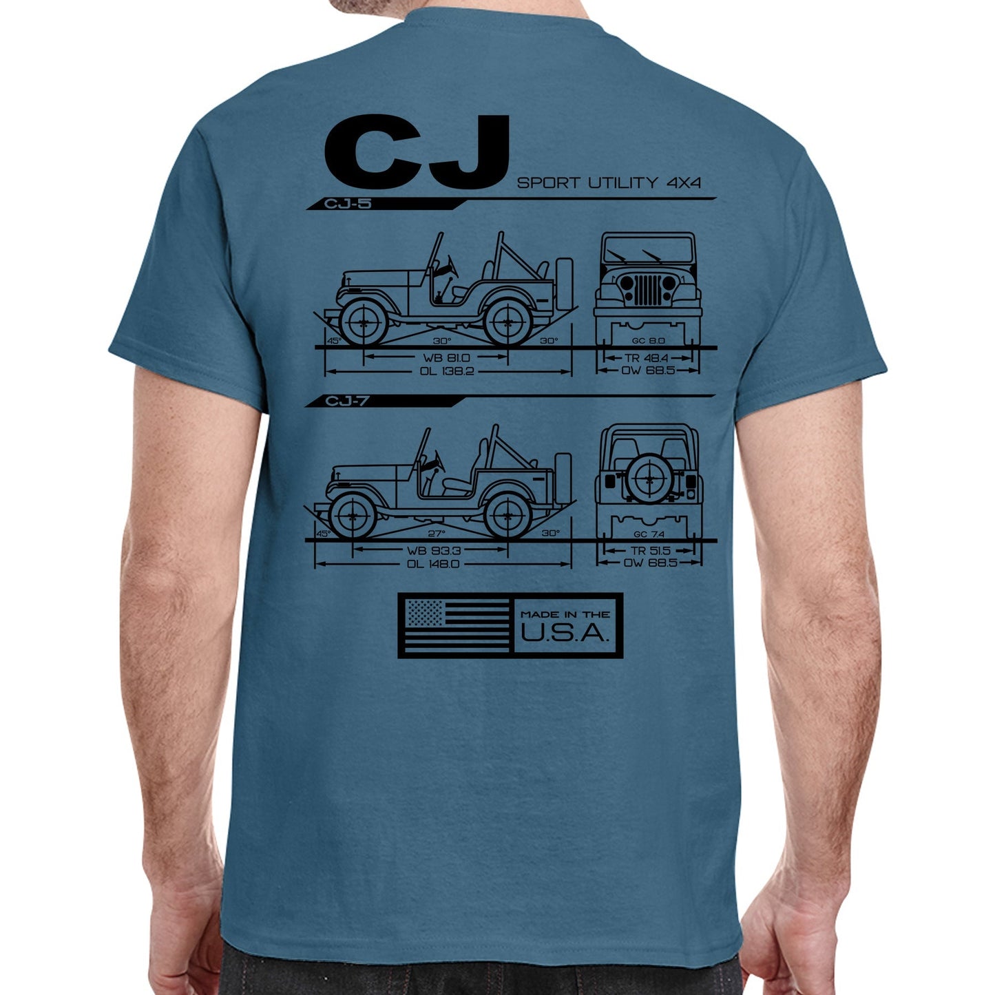 CJ Blueprint T-Shirt - The JeepsterMan