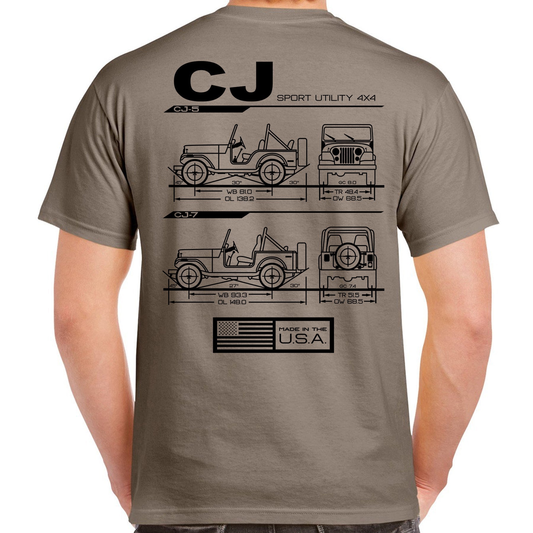 CJ Blueprint T-Shirt - The JeepsterMan