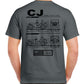 CJ Blueprint T-Shirt - The JeepsterMan