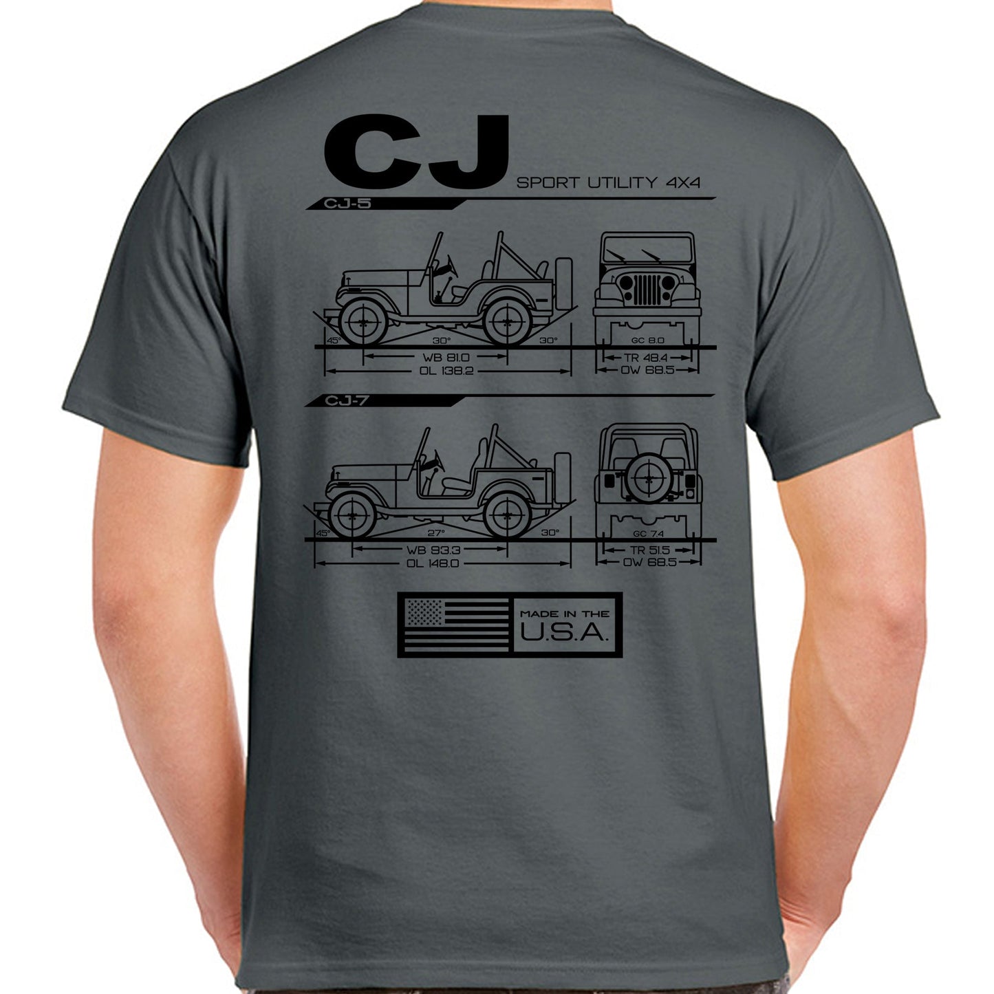 CJ Blueprint T-Shirt - The JeepsterMan