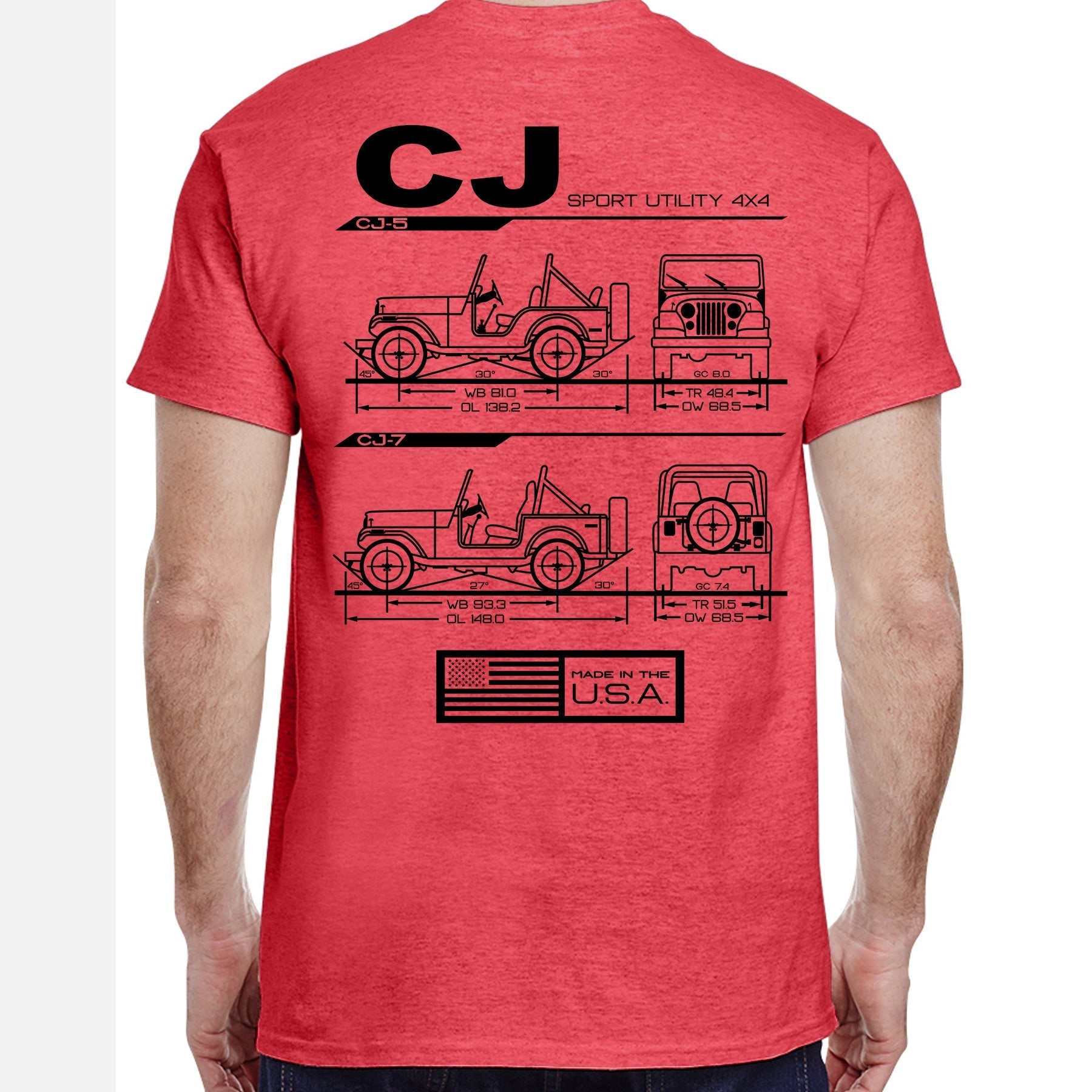 CJ Blueprint T-Shirt - The JeepsterMan
