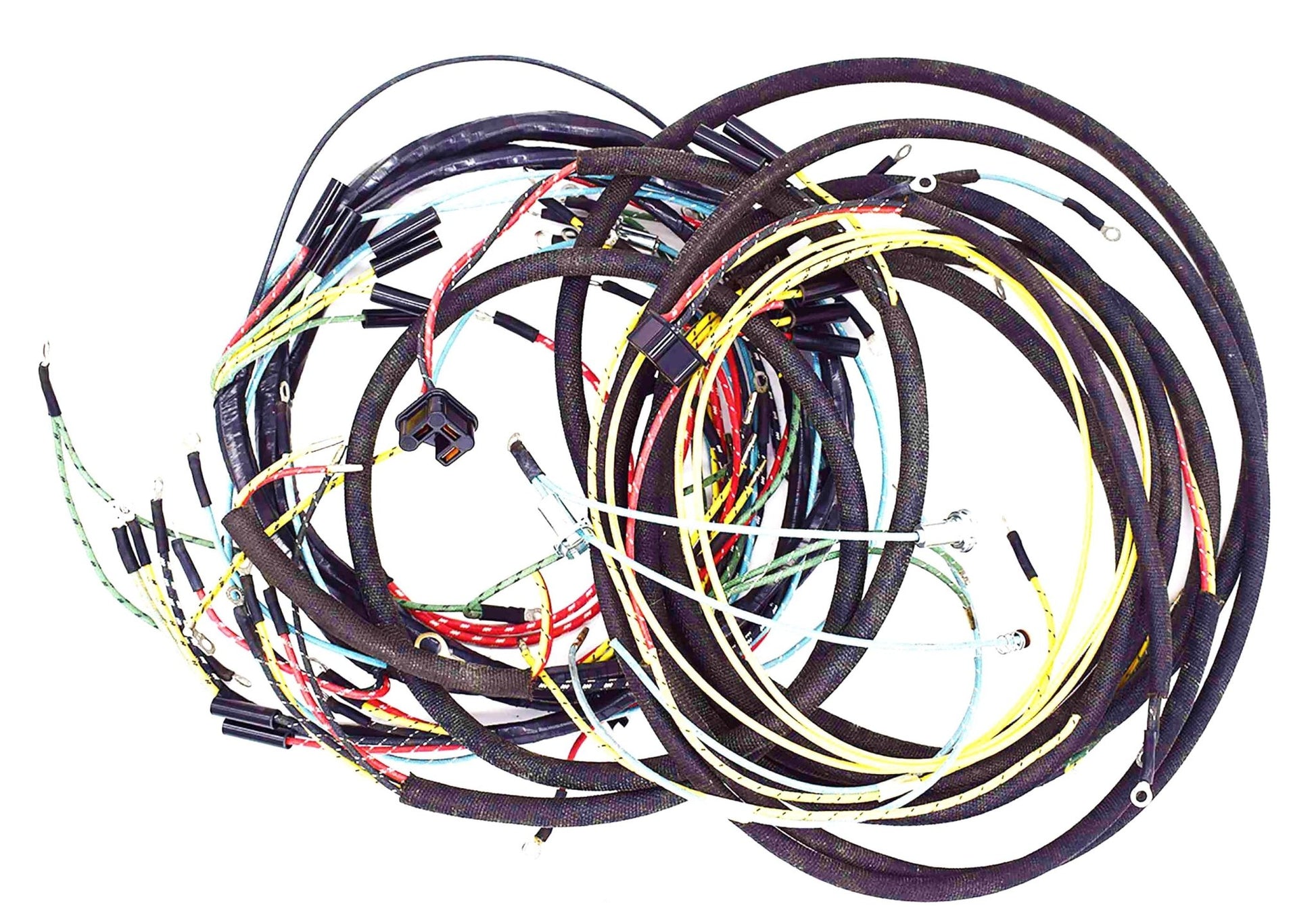 Complete Wiring Harness with Turn Signals, 1949 - 1953, Willys Jeep CJ3A with Floor Start Switch - The JeepsterMan