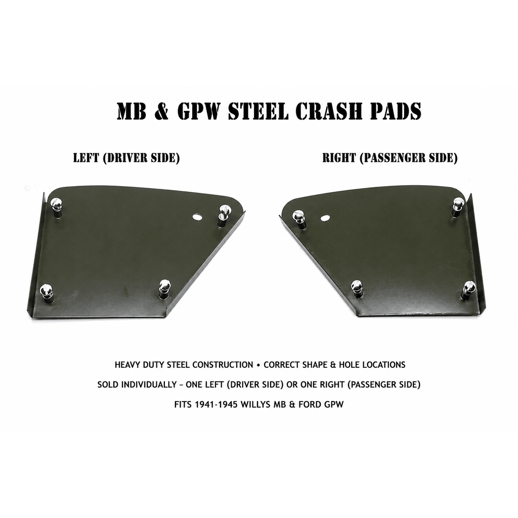 Crash Pad Plate, 1941-1945, MB and GPW - The JeepsterMan