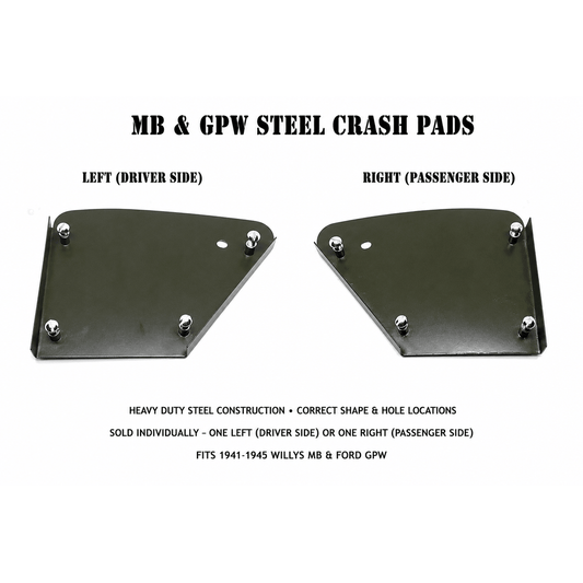 Crash Pad Plate, 1941-1945, MB and GPW - The JeepsterMan