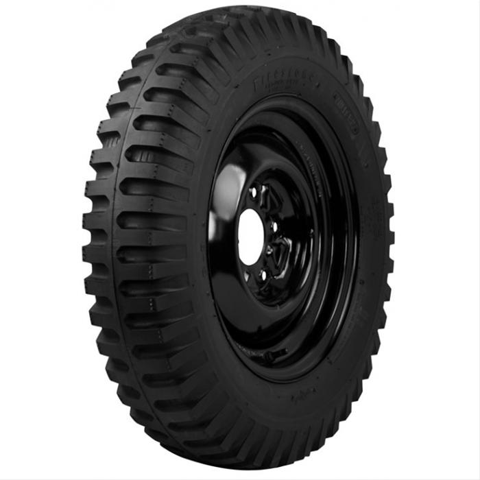 Firestone NDT 6.00 X 16", 6 Ply, Square Shoulder, 1941 - 1971, Willys and Jeep - The JeepsterMan