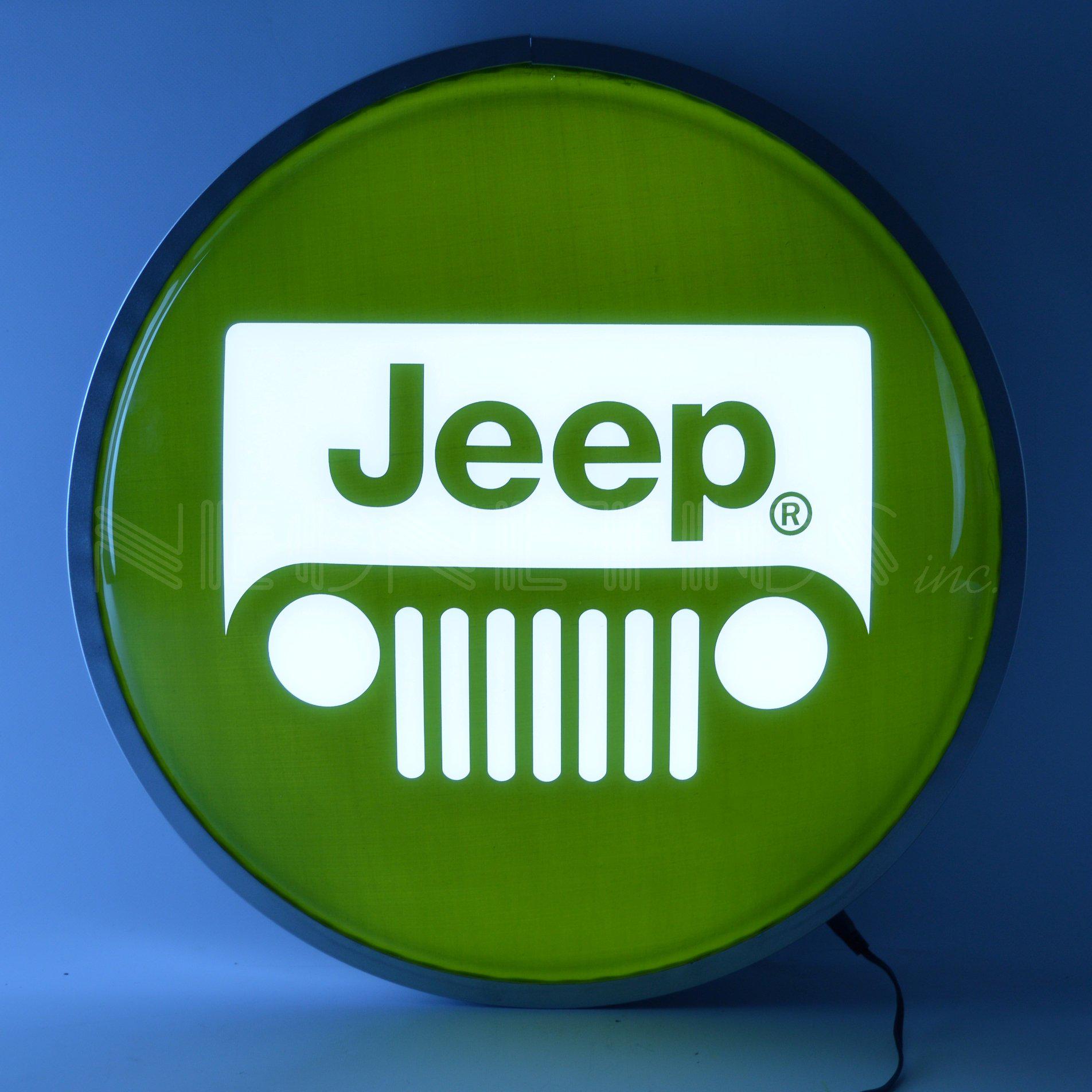 Jeep Backlit LED Sign (15") - The JeepsterMan