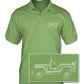 Jeep Willys WWII 1941 - 1945 Adult Pique Polo Shirt - Side View - The JeepsterMan