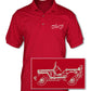 Jeep Willys WWII 1941 - 1945 Adult Pique Polo Shirt - Side View - The JeepsterMan