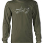 Jeep Willys WWII 1941 - 1945 T-Shirt - Long Sleeves - Side View - The JeepsterMan