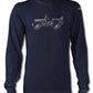 Jeep Willys WWII 1941 - 1945 T-Shirt - Long Sleeves - Side View - The JeepsterMan