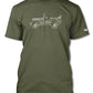 Jeep Willys WWII 1941 - 1945 T-Shirt - Men - Side View - The JeepsterMan