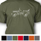 Jeep Willys WWII 1941 - 1945 T-Shirt - Men - Side View - The JeepsterMan