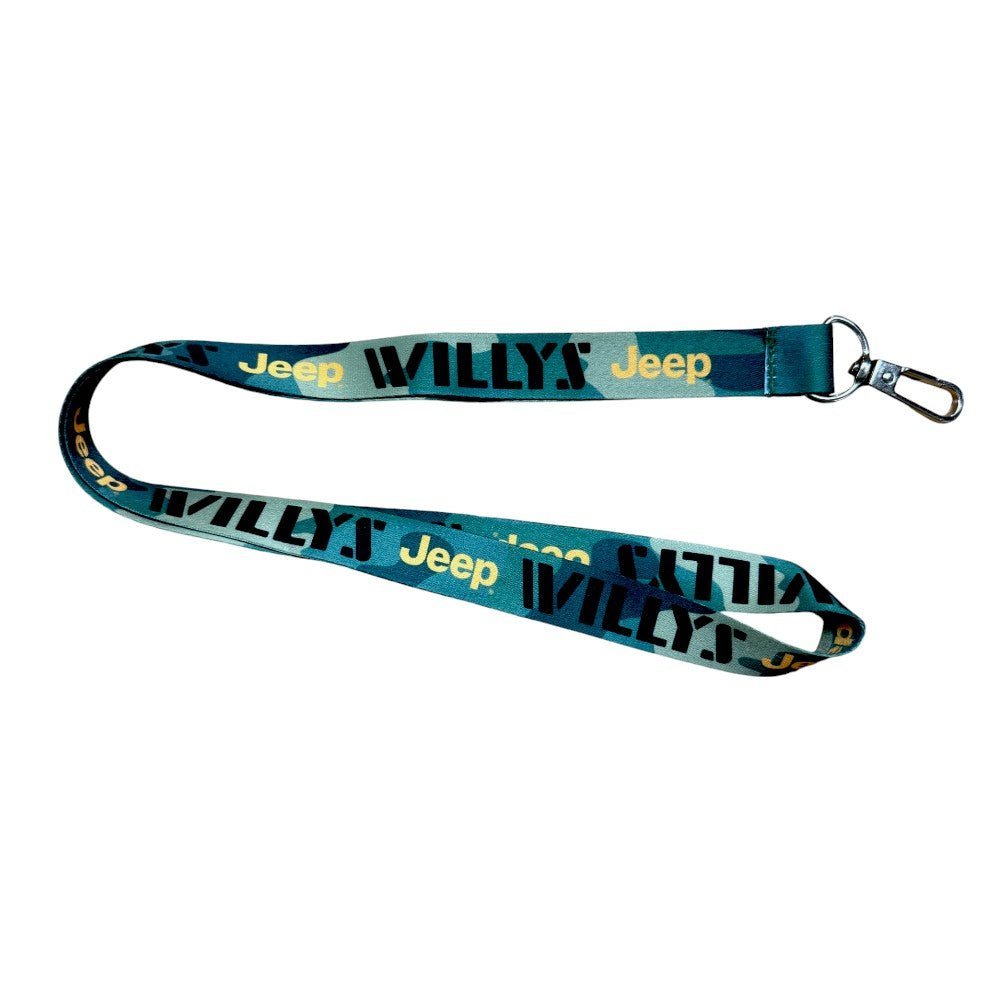 Lanyard - Jeep Willys Green Camo - The JeepsterMan
