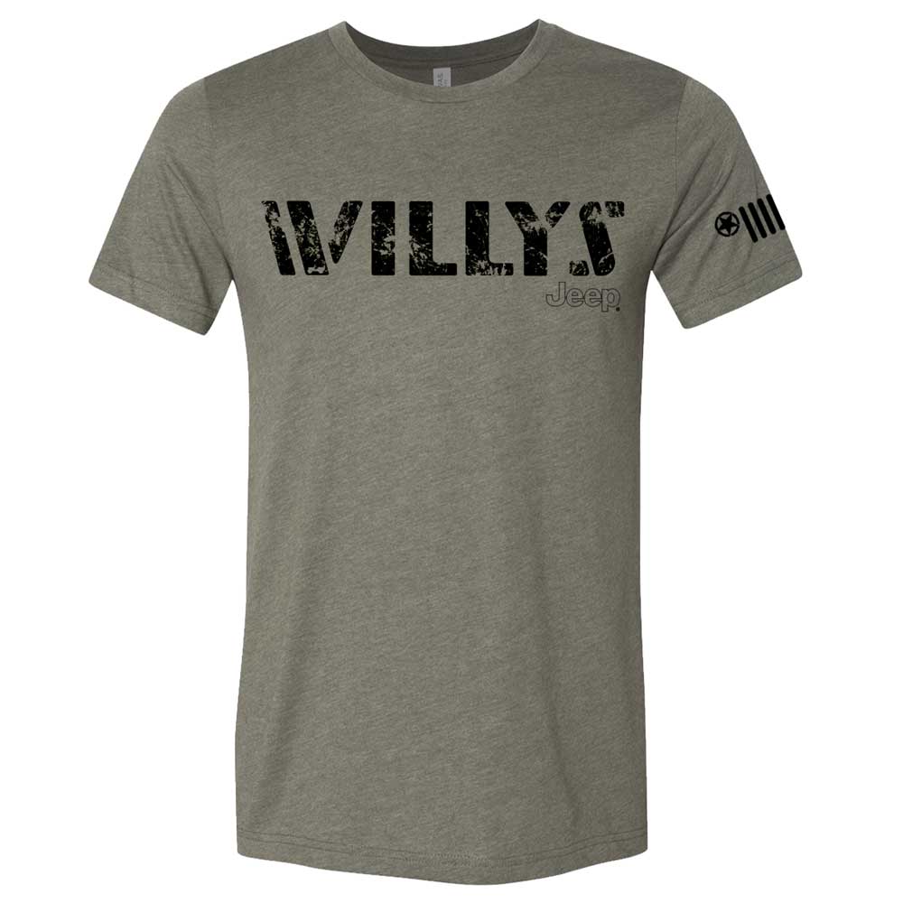 Mens Jeep® Willys T-Shirt - Military Green - The JeepsterMan