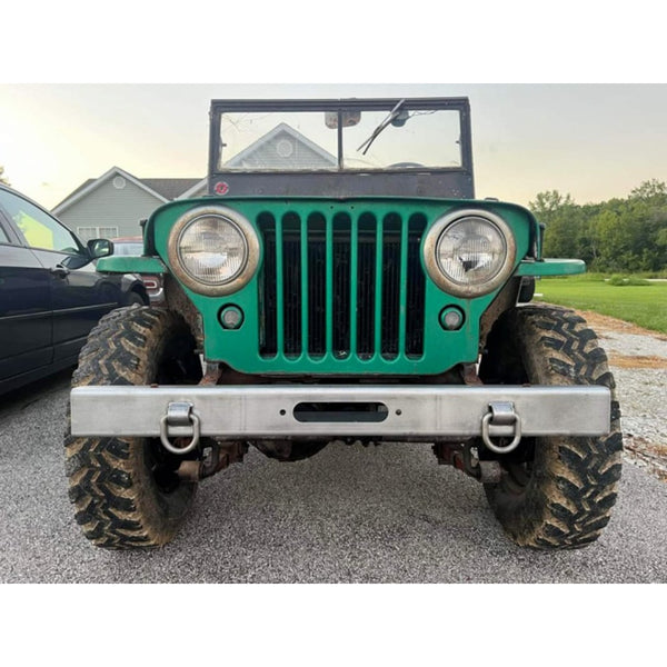 Off Road Heavy Duty Front Bumper, 1946-1964, Willys Jeep CJ-2A, CJ-3A ...