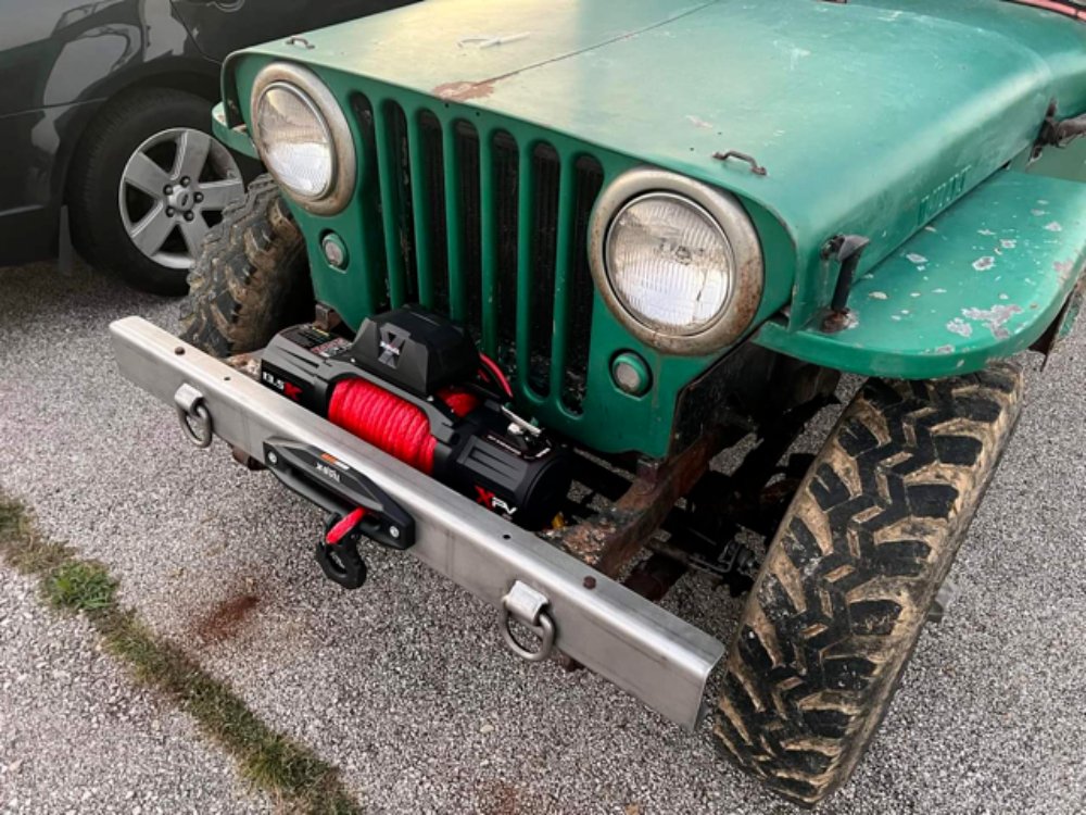 Off Road Heavy Duty Front Bumper, 1948 - 1964, Willys Jeep CJ - 2A, CJ - 3A, CJ - 3B, M38 - The JeepsterMan