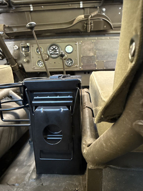 Magnetic Ammo Can Console with Dual Cup Holders