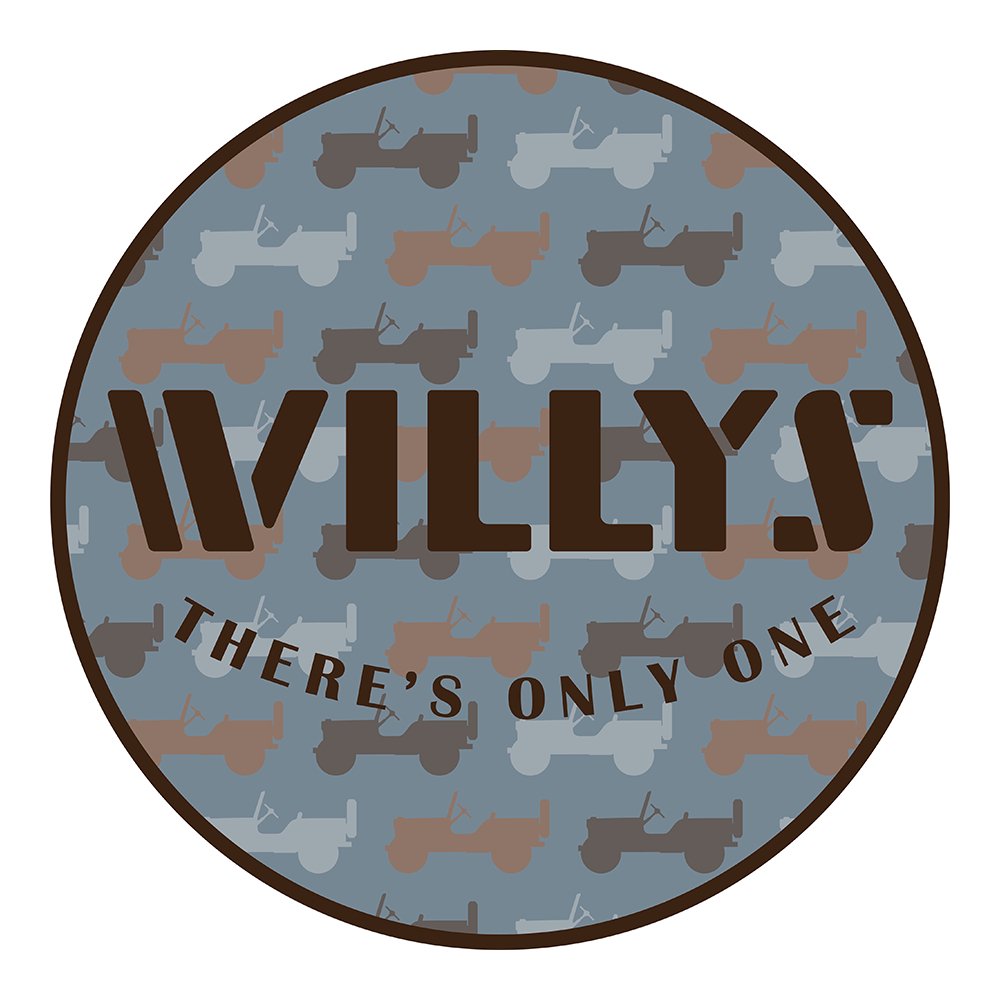 Sticker - Jeep® Willys - Round - The JeepsterMan