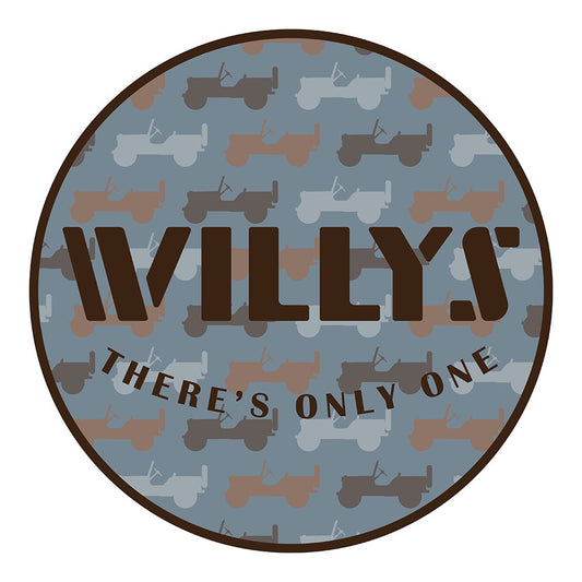 Sticker - Jeep® Willys - Round - The JeepsterMan