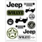 Sticker - Jeep® Willys - Sheet - The JeepsterMan