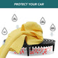 WASH & WHIPS Car Wash Kit - 3 - Gallon Bucket with Particle Interceptor Trap, Shampoo, Chenille Mitt & Microfiber Soft Towel, 5pcs - The JeepsterMan