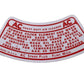 226 Air Cleaner Decal, Red and White, 1954-1964 Willys Pick Up and Station Wagon - The JeepsterMan
