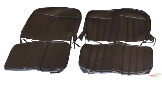 3" Pleated Seat Covers with Caps, 1946-1964 Willys Station Wagon - The JeepsterMan