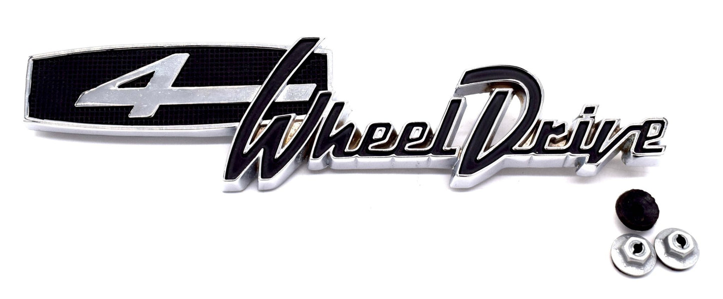 "4 Wheel Drive" Emblem, 1967-1971, Jeepster Commando - The JeepsterMan