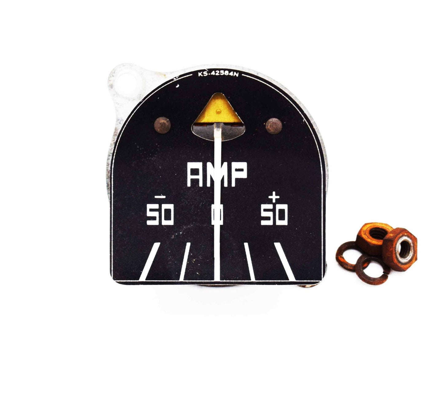 Ammeter Gauge, Black Face, Used, 1949-1948, Jeepster - The JeepsterMan