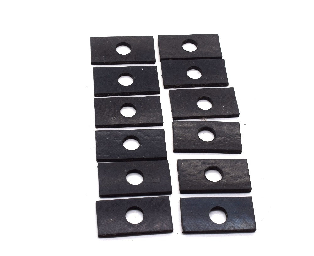 Body Mount Pad Kit (1/4'), 1941-1983, Willys and Jeep, MB, CJ-2A, CJ-3A, CJ-3B, CJ-5, M38, and M38A1 - The JeepsterMan