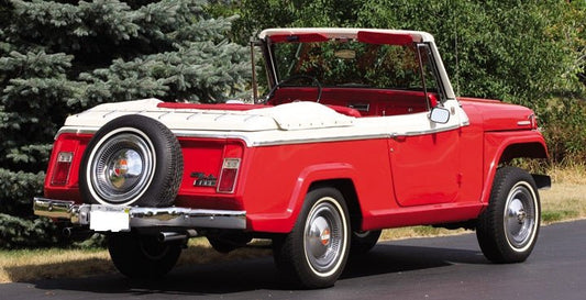 Boot, Canvas Black, Tan, or White, 1967-1973, Jeepster Commando and Commando, No Continental Kit - The JeepsterMan