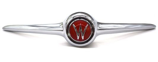 Chrome Front Hood Ornament, 1950-1964, Willys Jeepster, Station Wagon, Pickup Truck - The JeepsterMan