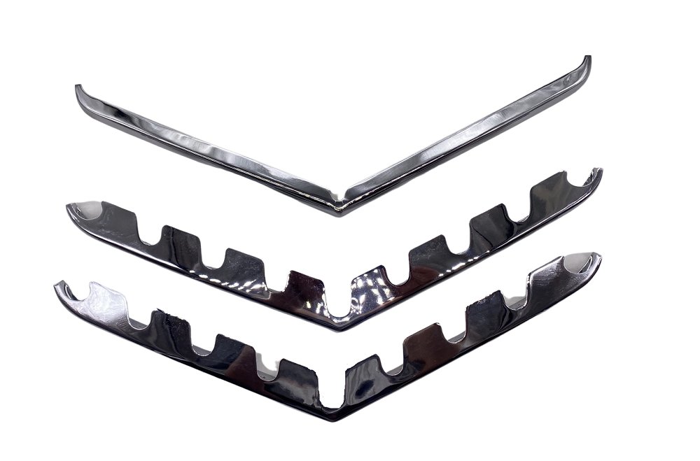 Chrome Grille Bar Kit (3 Bar), 1954-1964, Willys Station Wagon & Pickup Truck - The JeepsterMan