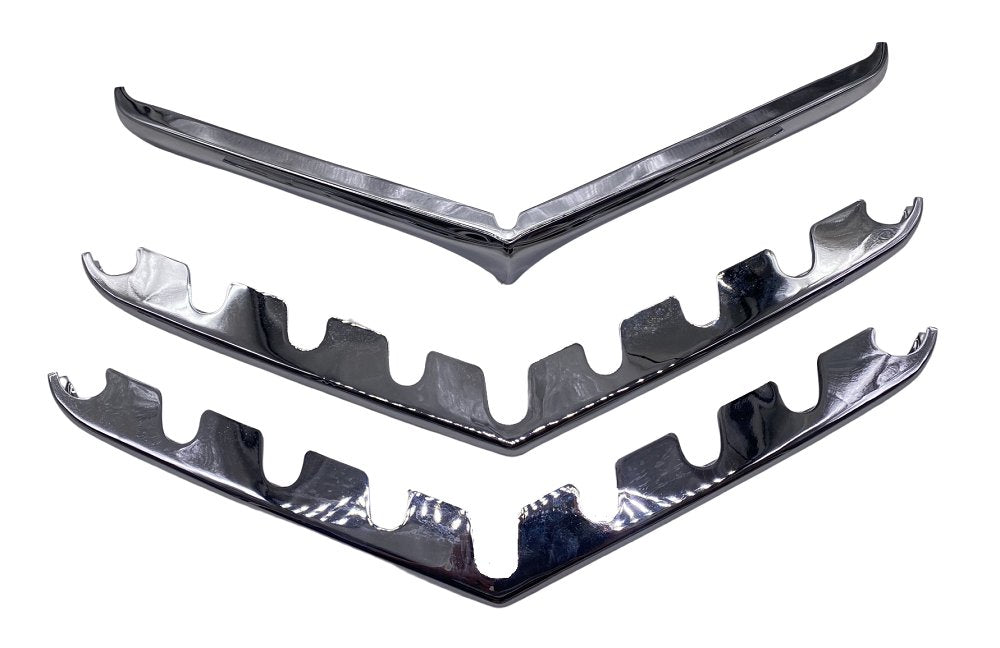 Chrome Grille Bar Kit (3 Bar), 1954-1964, Willys Station Wagon & Pickup Truck - The JeepsterMan