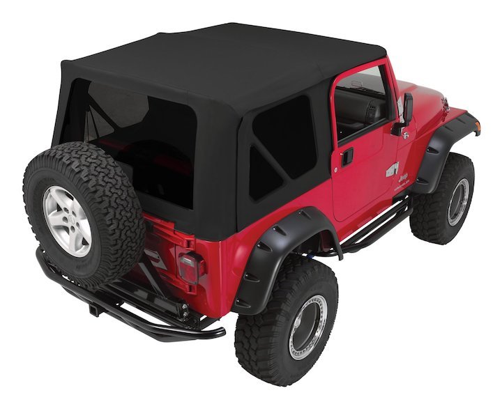 Complete Top (Black Diamond), 1976-1995 Jeep CJ-7 and YJ - The JeepsterMan