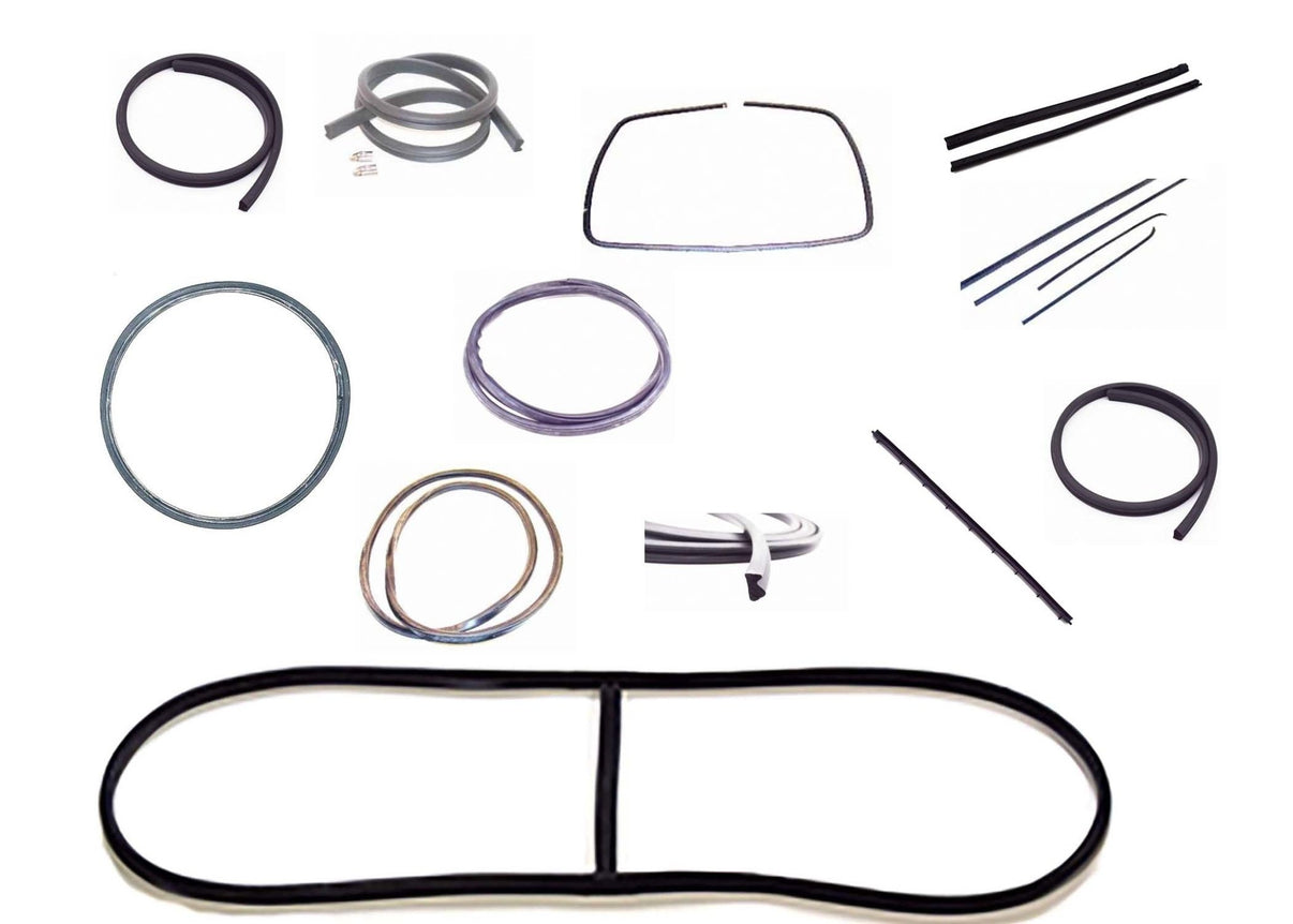 Complete Willys Station Wagon Weather Seal Rubber Kit, 19461960 Willy