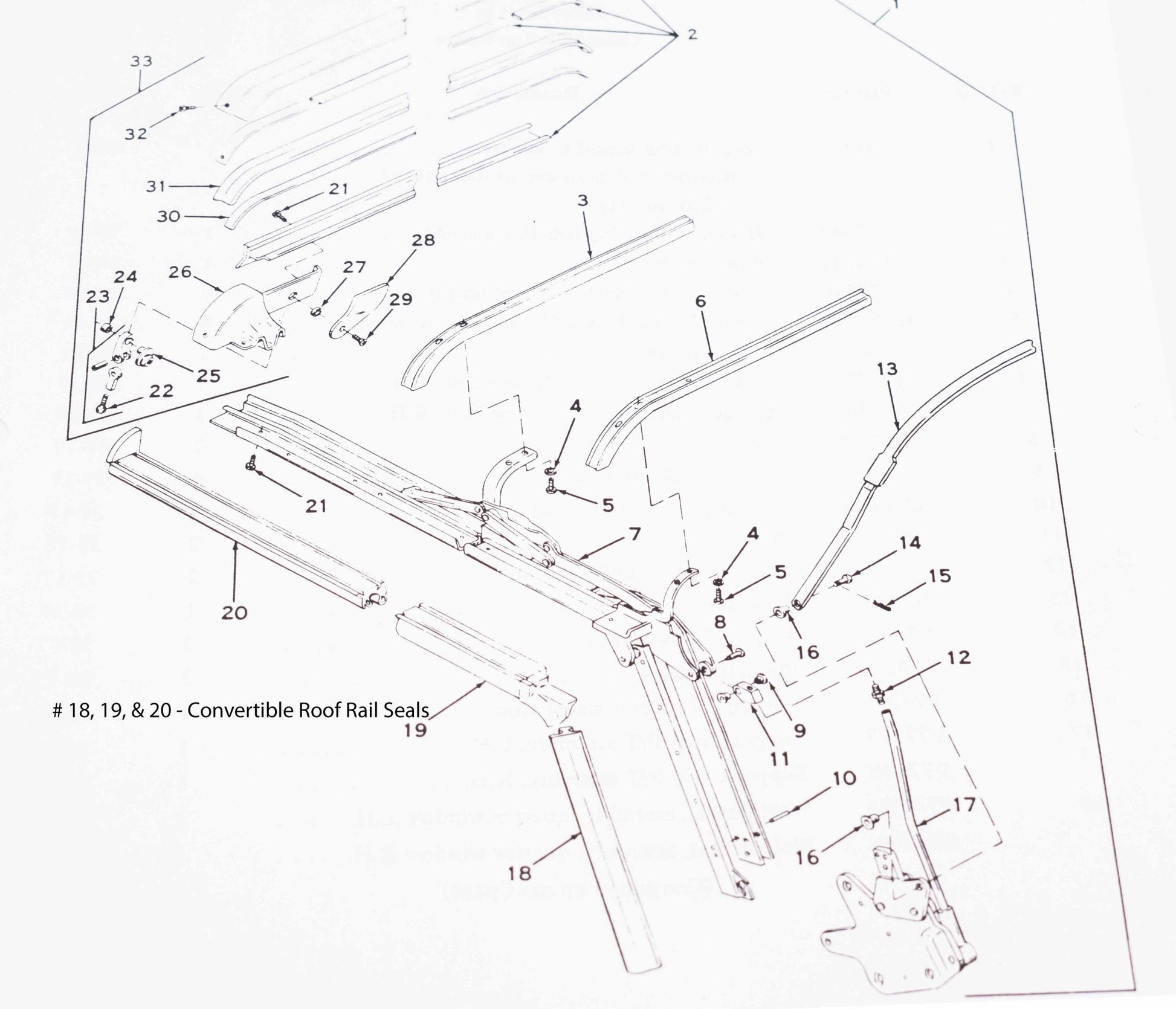 Convertible Roof Rail Weatherstrip, 1967-1973, Jeepster Commando and Commando - The JeepsterMan