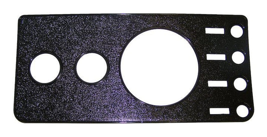 Dash Overlay Panel (Black w/o Radio Opening), 1976-1986, Jeep CJ-5, CJ-7, & CJ-8 - The JeepsterMan