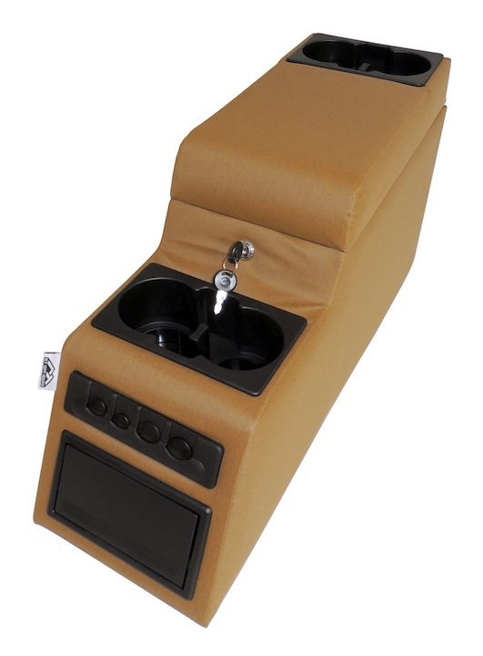 Deluxe Locking Center Console (Spice), 1976-1986, Jeep CJ-5, CJ-7, & CJ-8 - The JeepsterMan