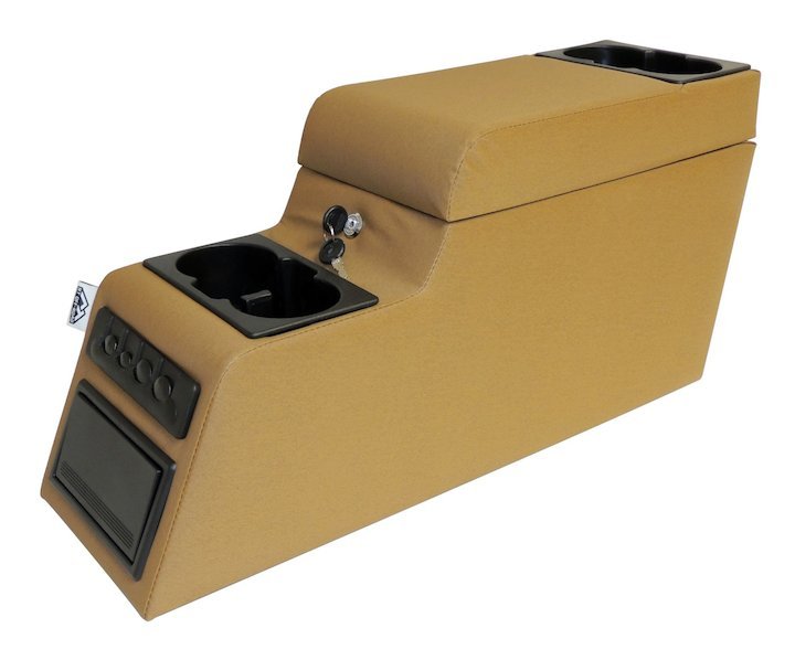 Deluxe Locking Center Console (Spice), 1976-1986, Jeep CJ-5, CJ-7, & CJ-8 - The JeepsterMan