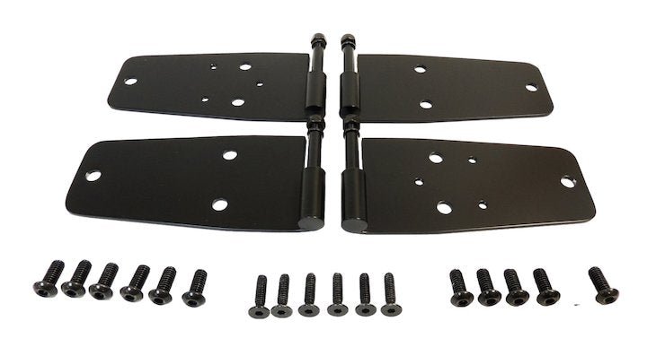 Door Hinge Set ( Black Stainless), 1976-1986, Jeep CJ-7 and CJ-8 - The JeepsterMan