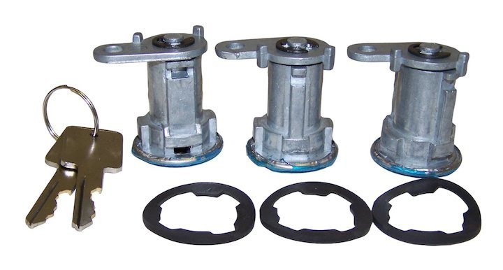 Door Lock Cylinder Kit, 1981-1986, Jeep CJ-5, CJ-7, & CJ-8 - The JeepsterMan