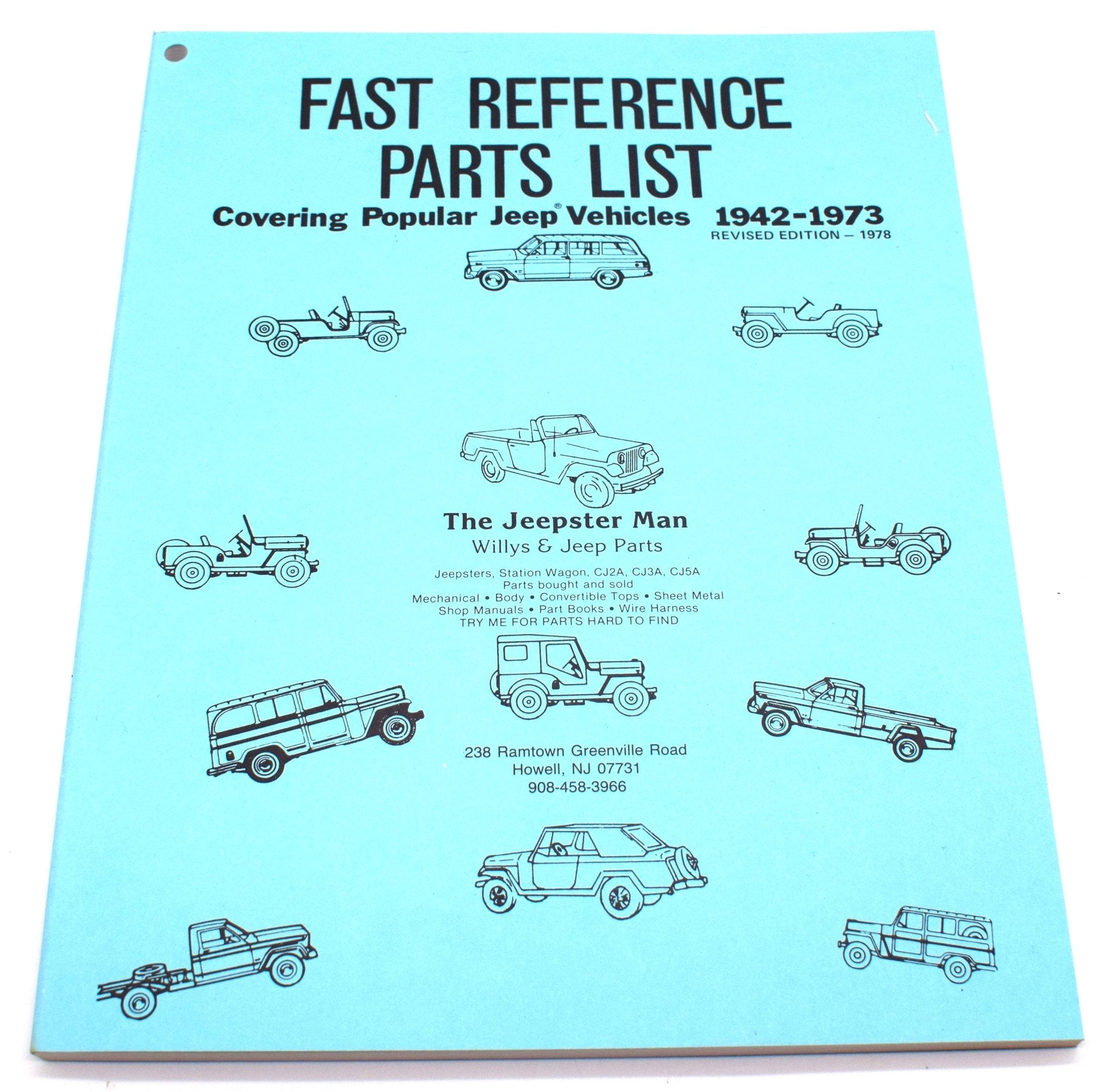 Fast Reference Parts List Covering Popular Jeep Vehicles The