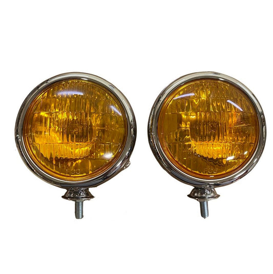 Fog Light Set, Amber, 1946-1986, Willys and Jeep, CJ, Pick Up, Station Wagon, Jeepster - The JeepsterMan