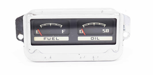 Fuel and Oil Gauge Cluster, 1950-1964, Station Wagon, Pick Up, and Jeepster - The JeepsterMan